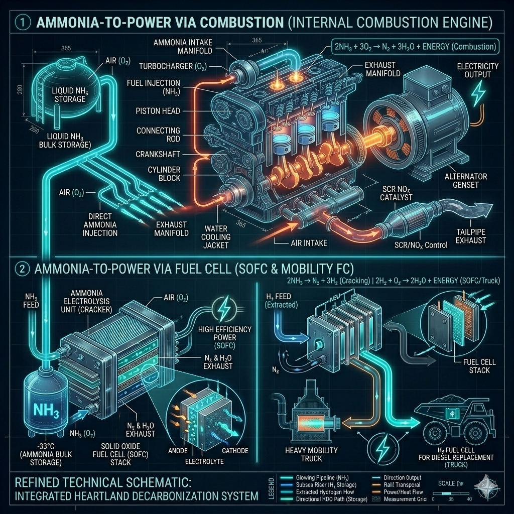 Ammonia to X - Chemical Energy Conversion